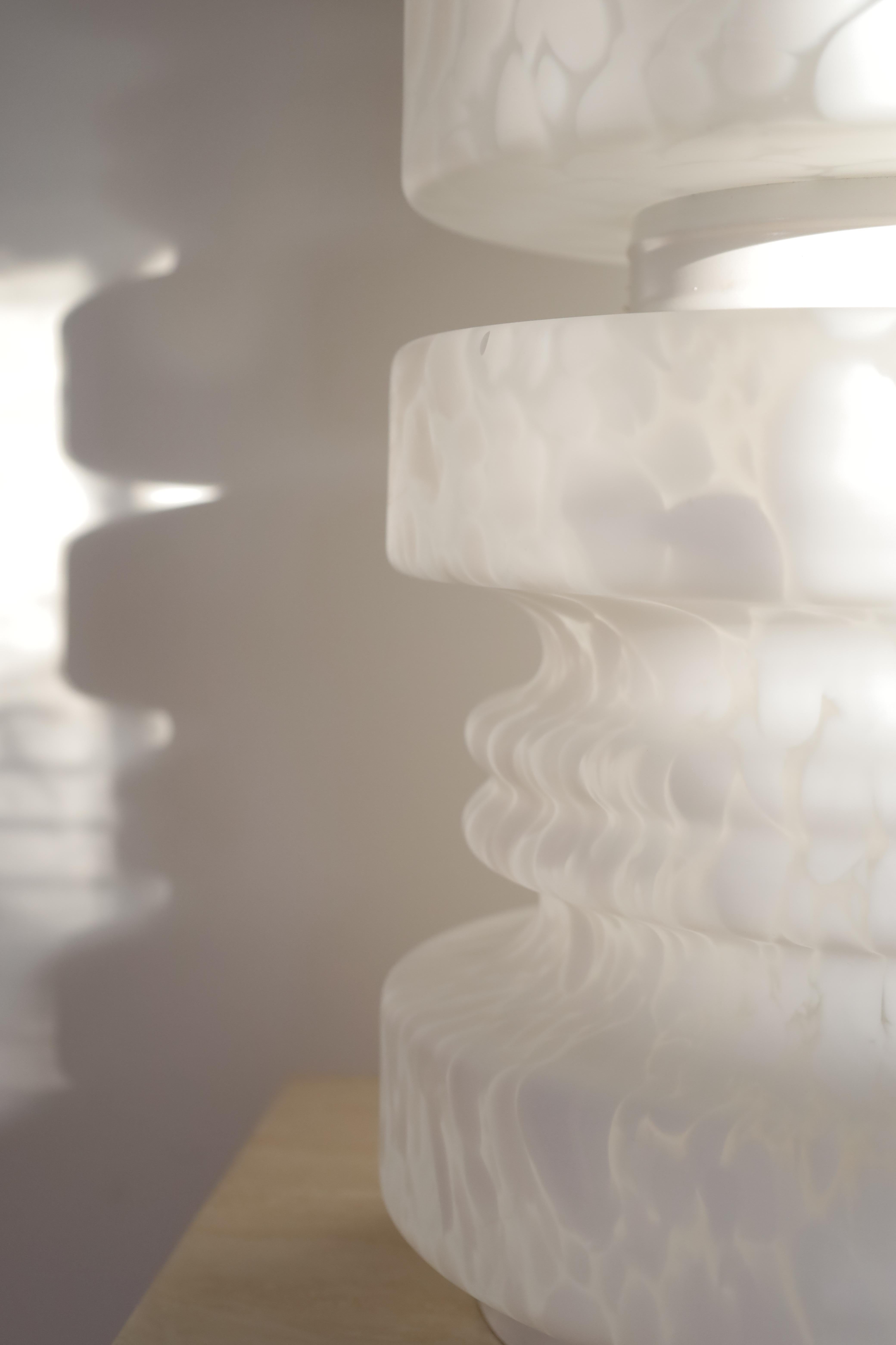 Double Murano Cumulus Pawn Lamp by Carlo Nason for Mazzega, Italy 1970s For Sale 1