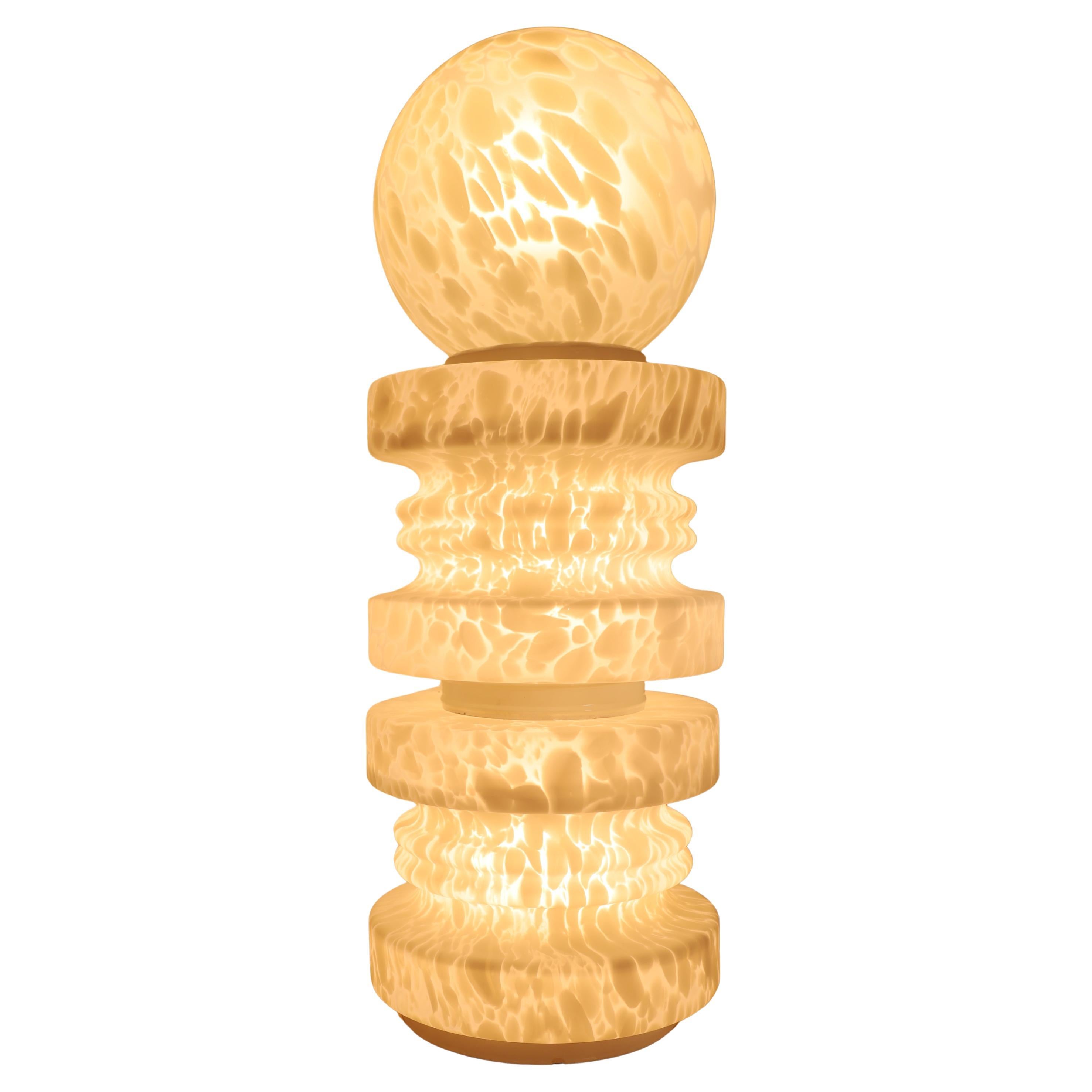 Double Murano Cumulus Pawn Lamp by Carlo Nason for Mazzega, Italy 1970s For Sale