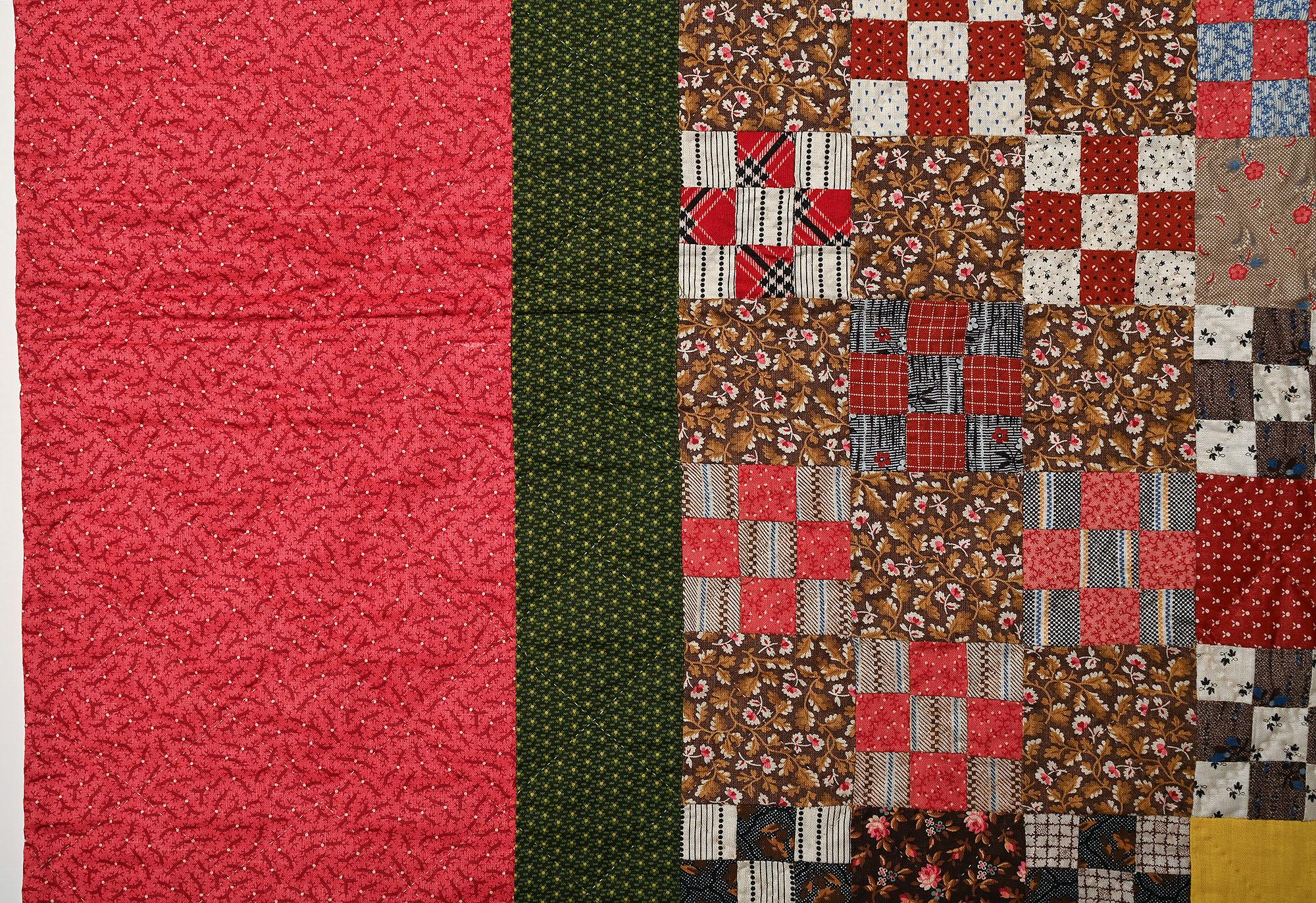 Double Nine Patch Wuilt (Patchwork) im Angebot
