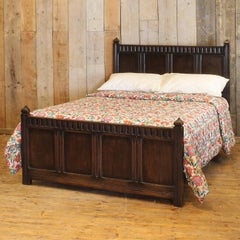 Double Oak Antique Bed - WD65
