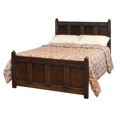 Double Oak Antique Bed - WD65