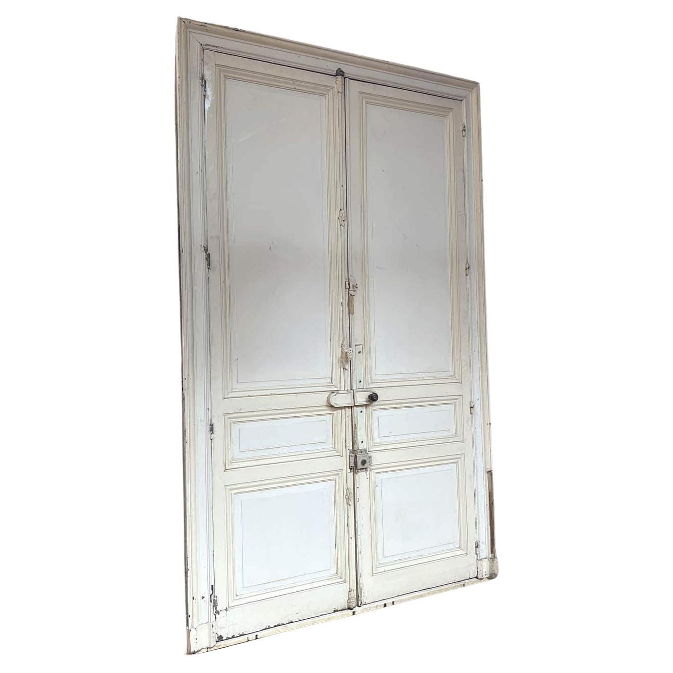 Double porte en Oak avec cadre - France, 19ème siècle