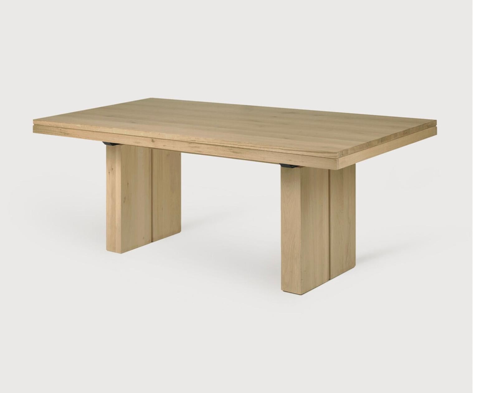 Double Oak Extendable Dining Table by Ethnicraft 1