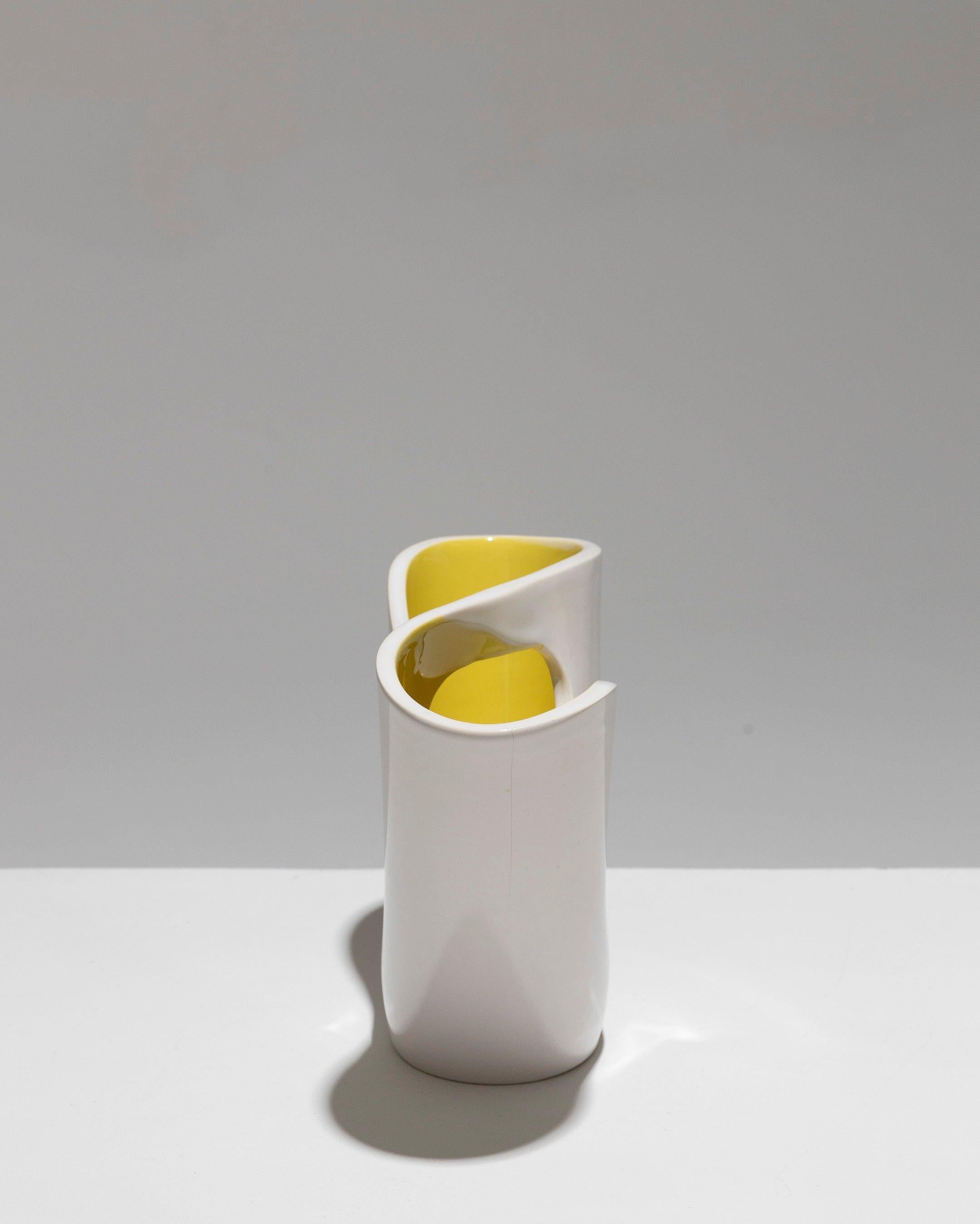 Vaso doppio aperto in maiolica, Fernand Elchinger, anni '50 In condizioni buone in vendita a PARIS, FR