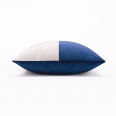 Coussin bleu optique double coussin