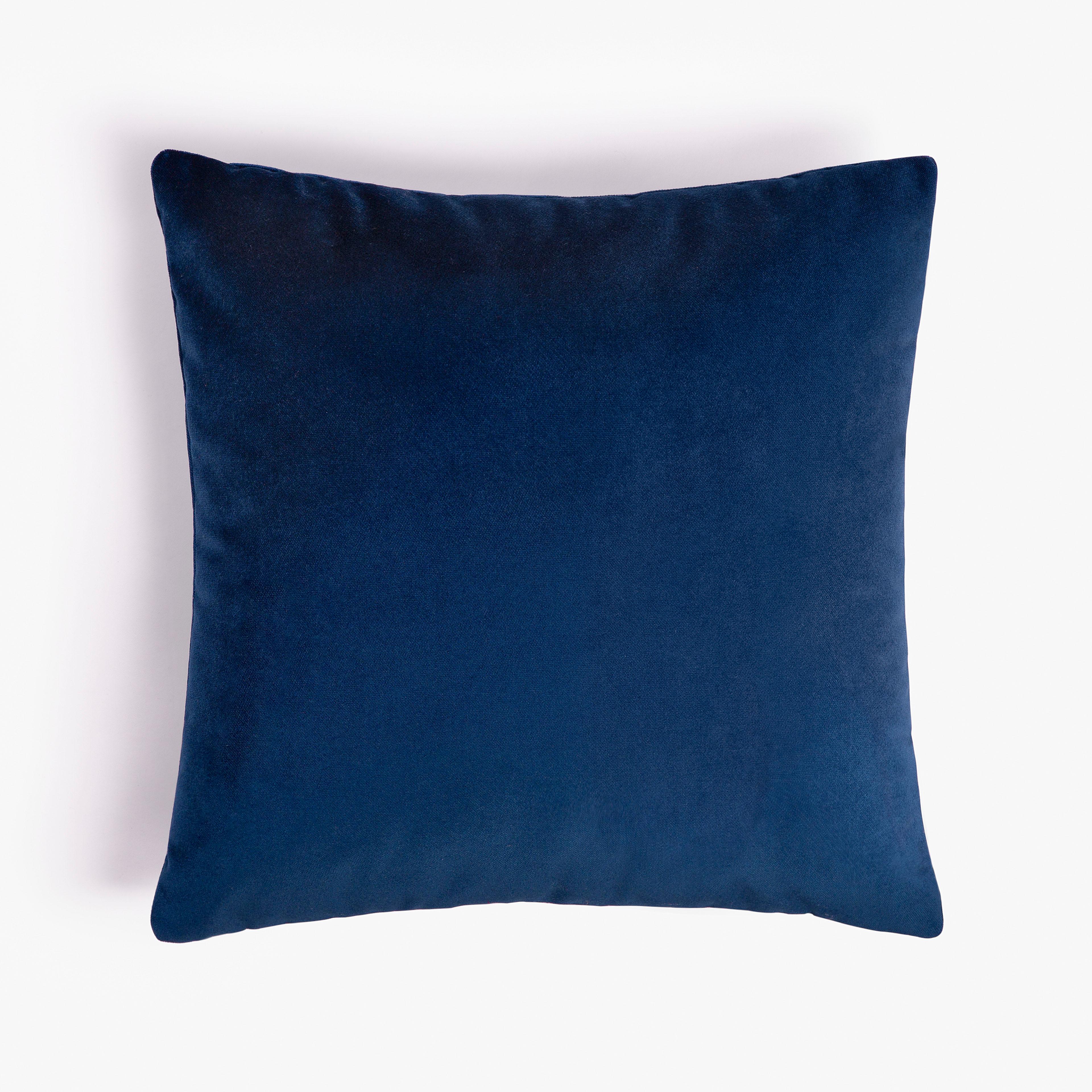 Moderno Cuscino doppio blu ottico in vendita