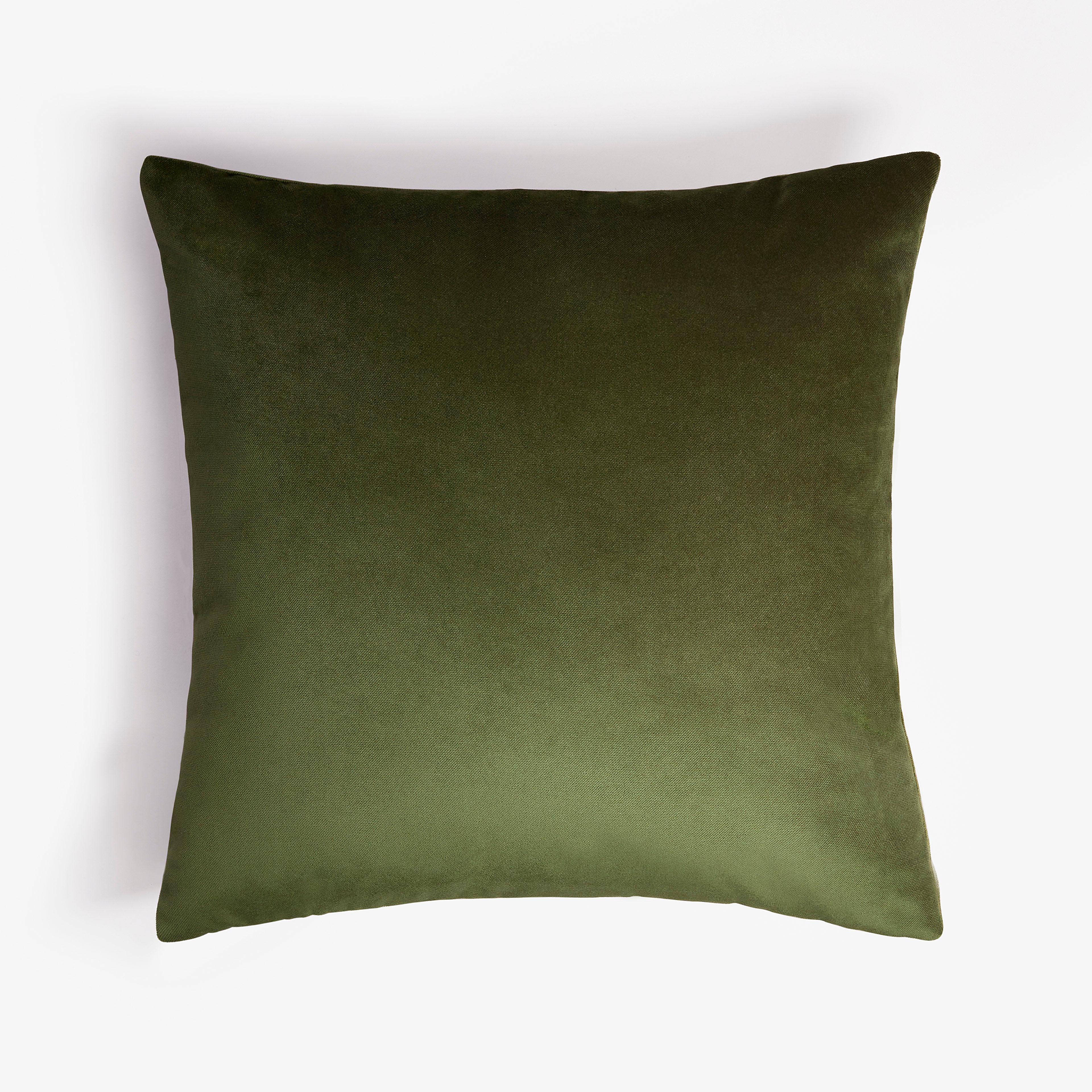 Modern Double Optical Green Cushion For Sale