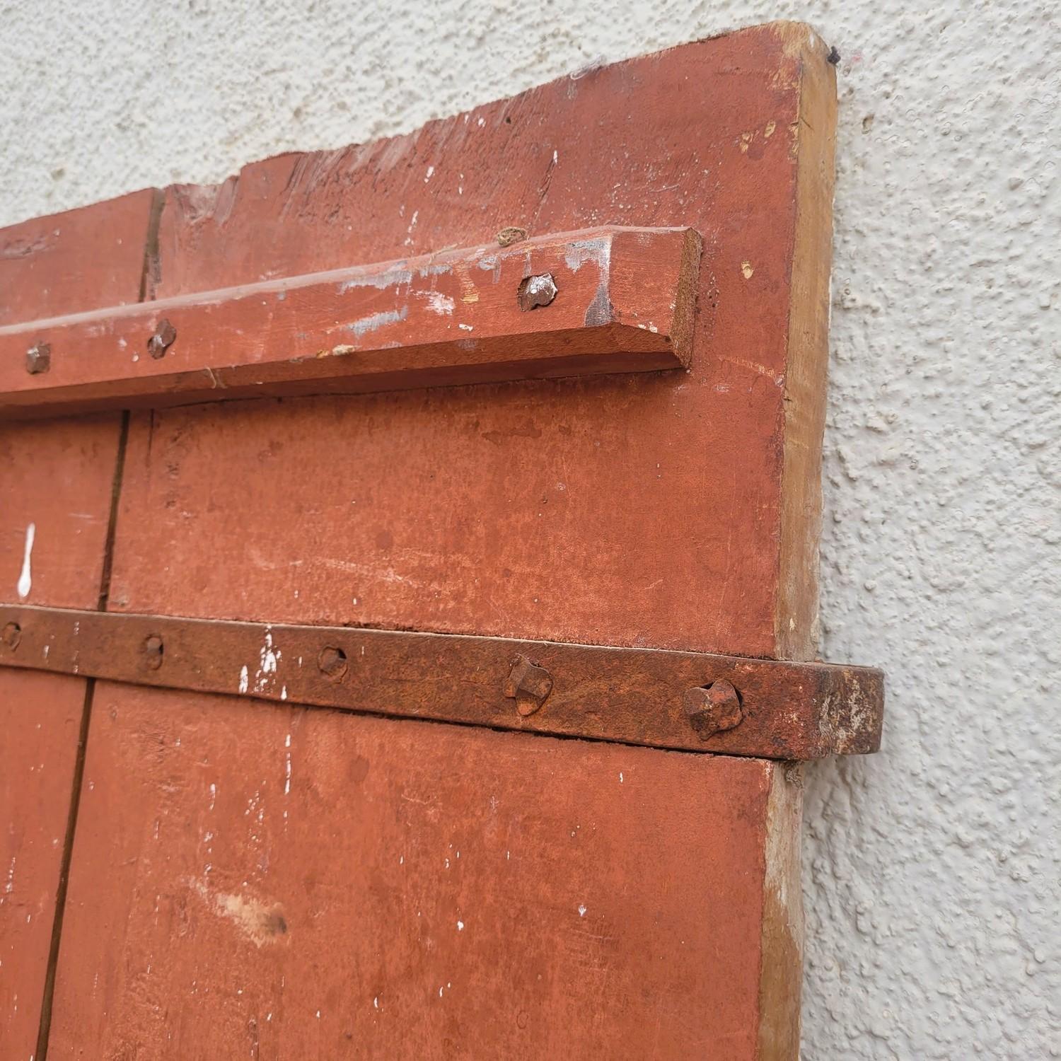 Doppie porte di legno dipinte, XVII-XVIII secolo in vendita 8