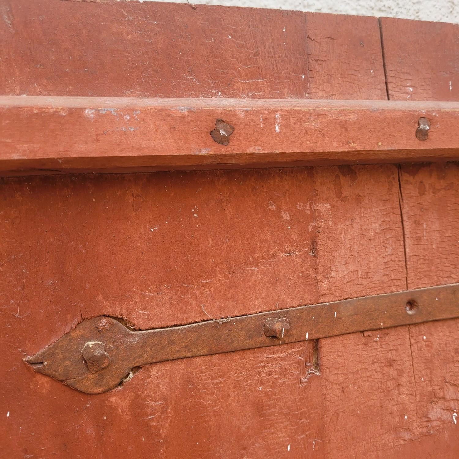 Doppie porte di legno dipinte, XVII-XVIII secolo in vendita 9