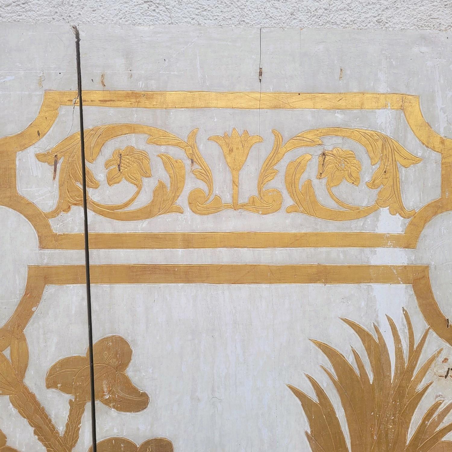 Italiano Doppie porte di legno dipinte, XVII-XVIII secolo in vendita