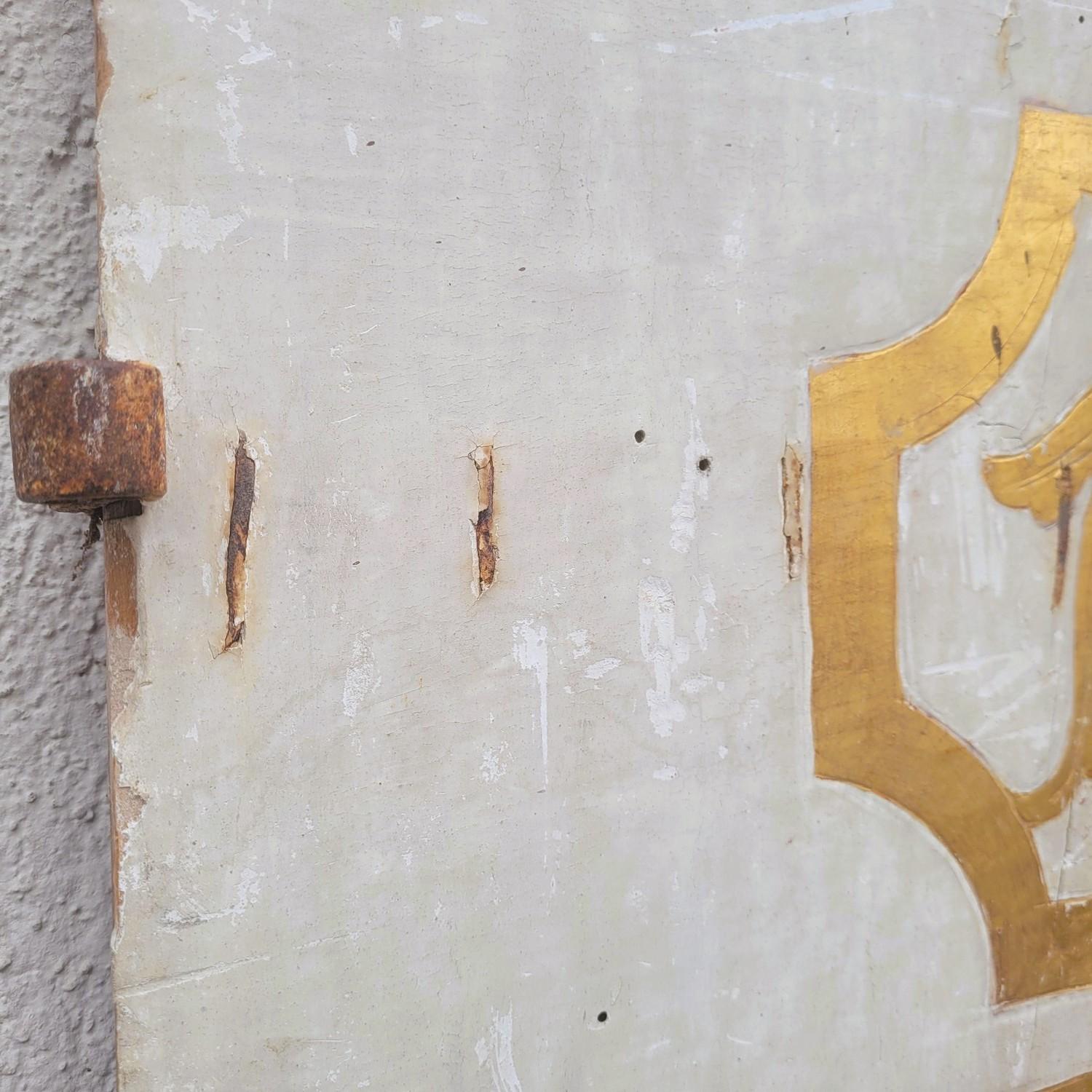 Doppie porte di legno dipinte, XVII-XVIII secolo In condizioni buone in vendita a MARSEILLE, FR