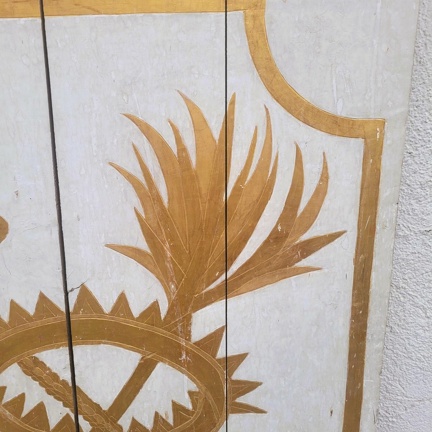 Doppie porte di legno dipinte, XVII-XVIII secolo in vendita 2