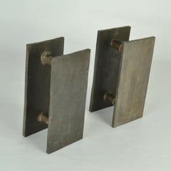 Architectural Relief Push Pull Door Handles, Double Pair for Double Doors