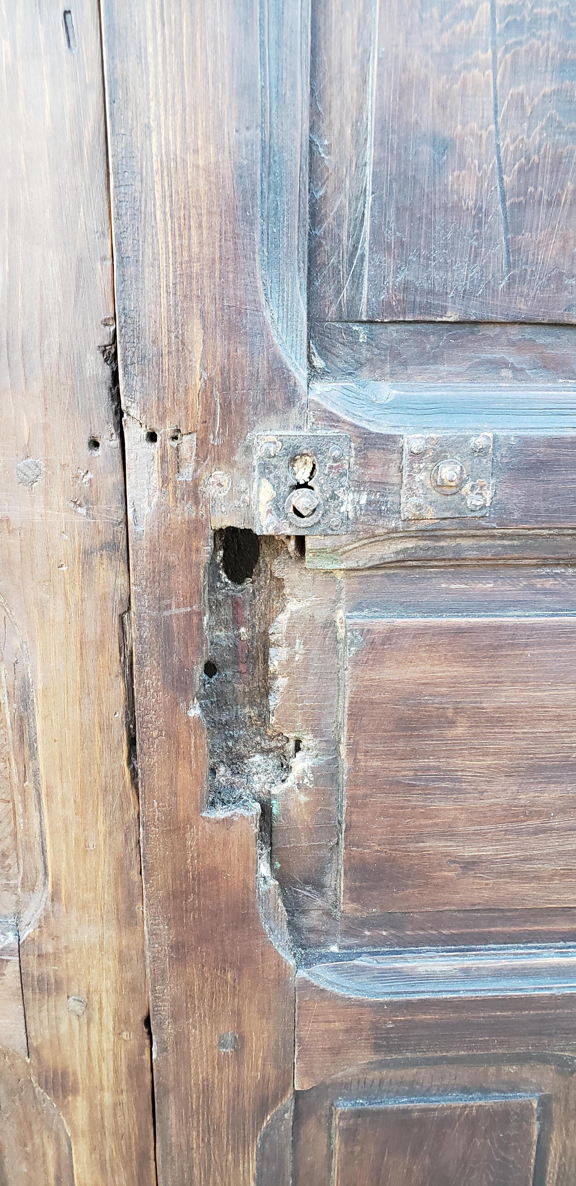 arched wooden door