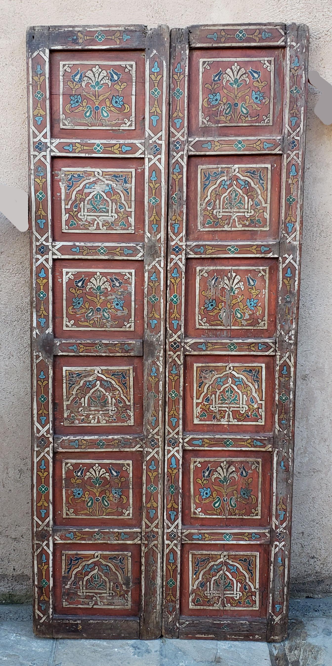 Another amazing double panel Moroccan door measuring approximately 72.5