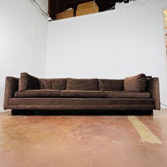 Double Pedestal Base Tuxedo Sofa