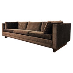 Double Pedestal Base Tuxedo Sofa