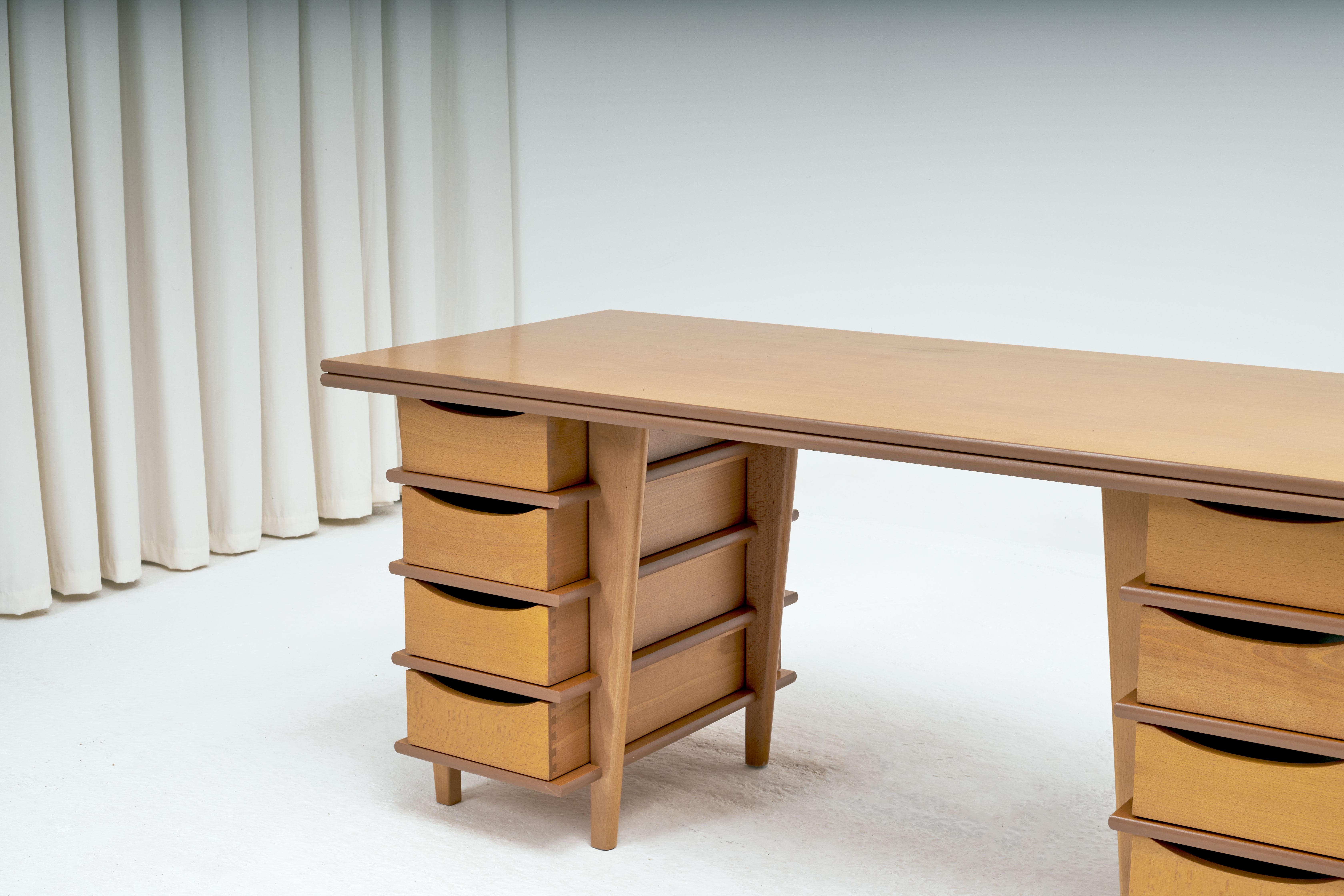 Double Pedestal Desk Designed by Terence Conran, circa 1990’s 1