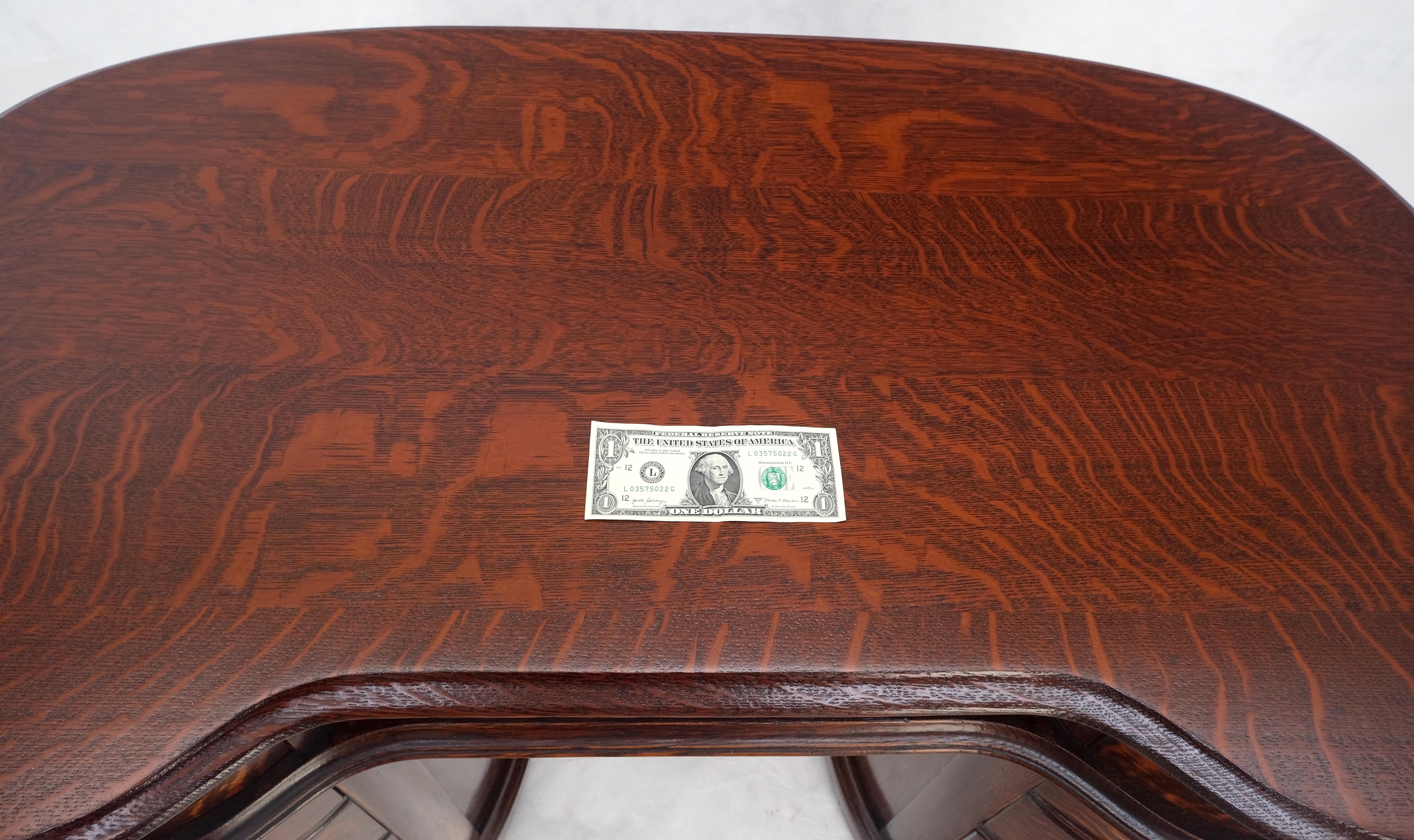 Bureau d'écriture à double piédestal en Oak Oak massif 10 tiroirs MINT ! en vente 11
