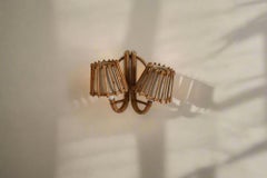 Double Pencil Reed scones wall lamp Mid-century Modern