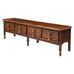 Double "Petronille" Chest in Oak by Guillerme & Chambron, France 1960's