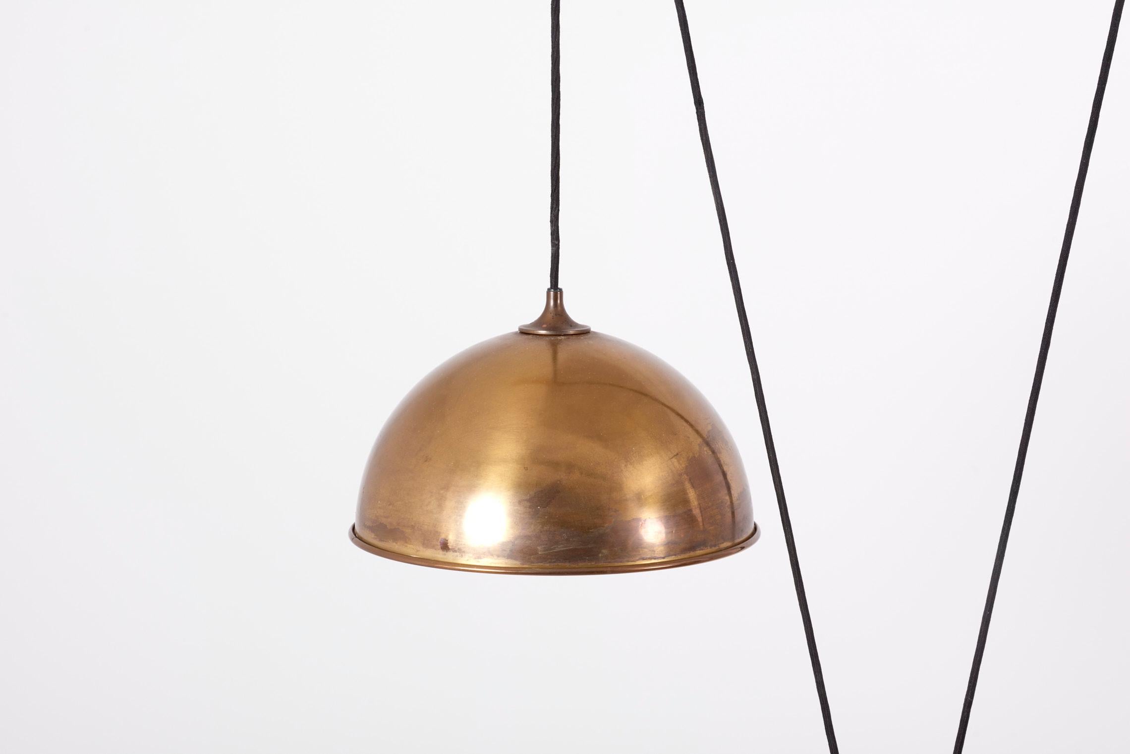 Double Posa Pendant Lamp with Side Counter Weights by Florian Schulz, 1970s 12