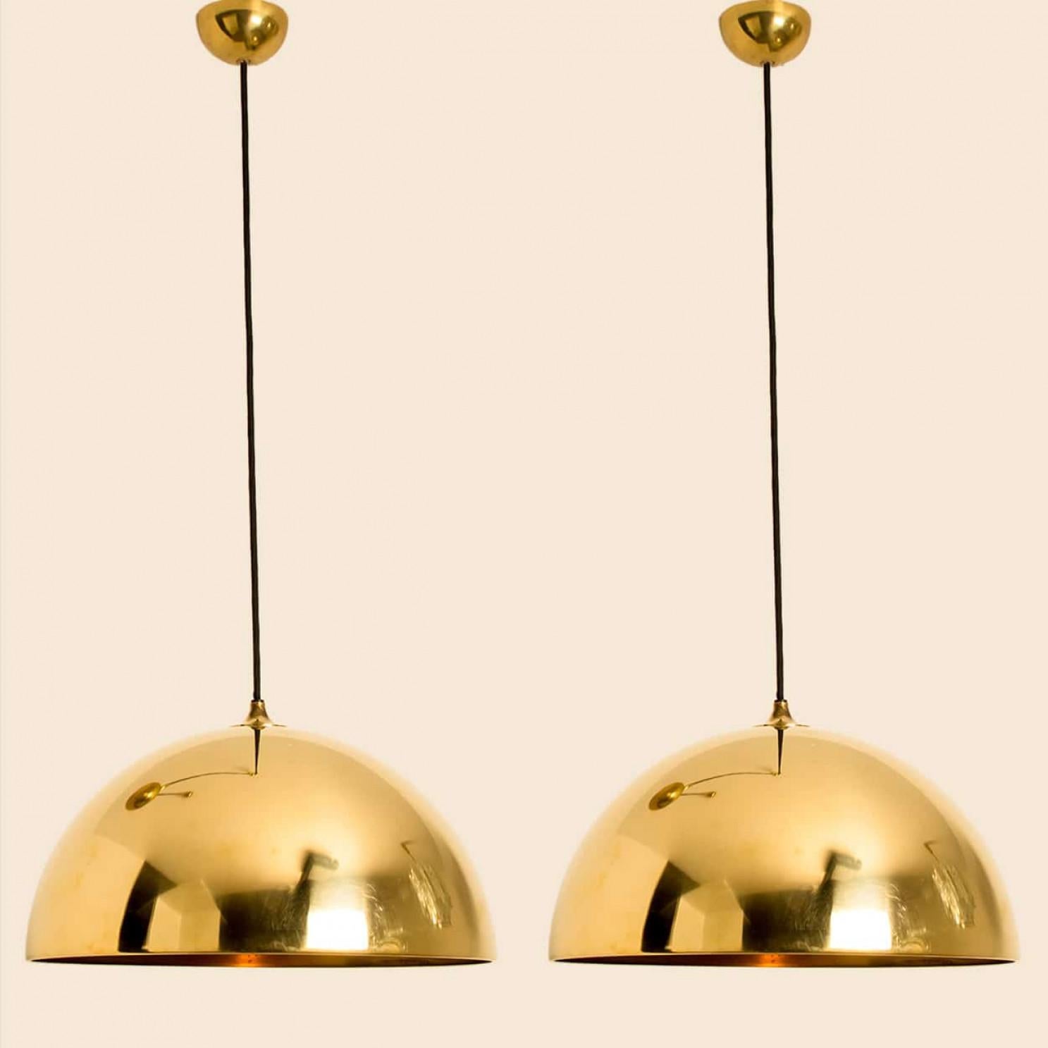 Ottone Double Pull Brass Pendant Light by Florian Schulz in vendita