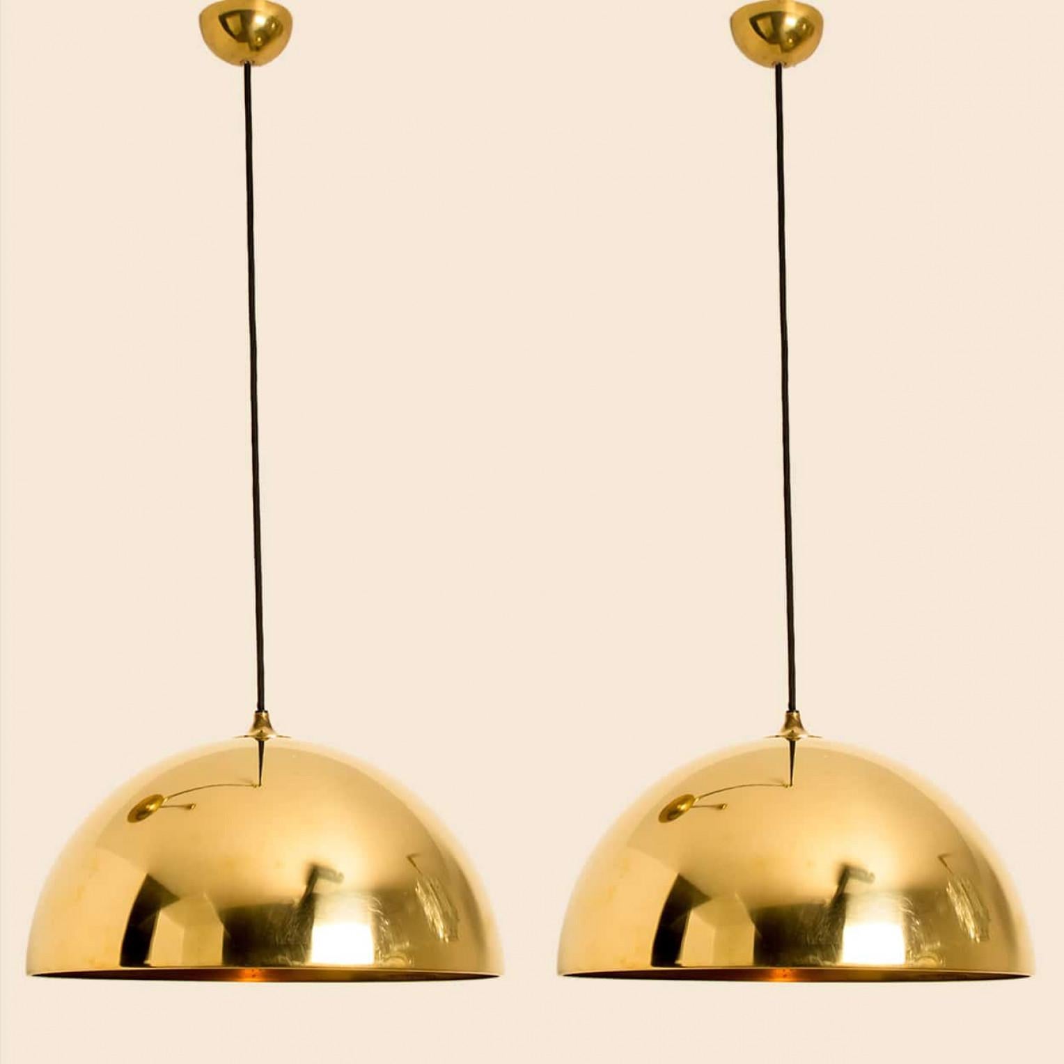 Lampada a sospensione a doppio tiro in ottone di Florian Schulz in vendita 1