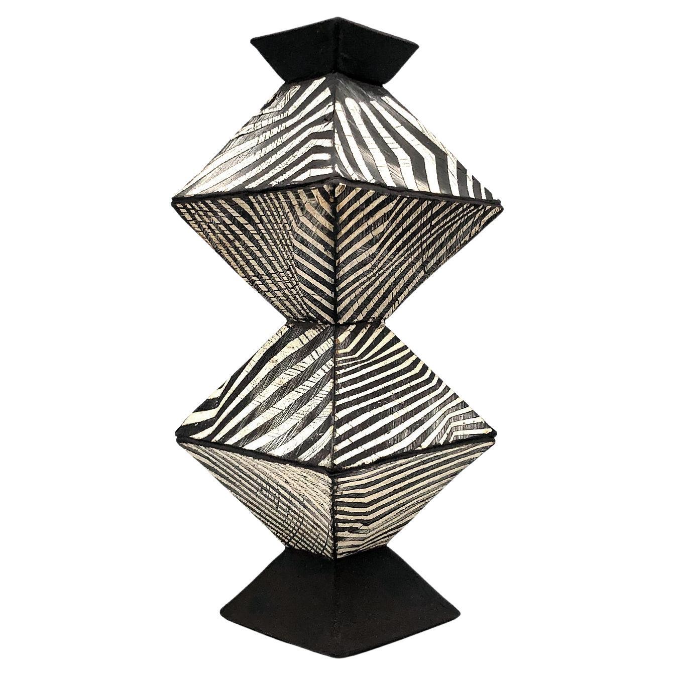 Double Pyramid Vase For Sale