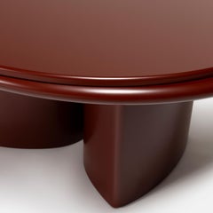 Double R Amarone Red Lacquered Wood Dining Table