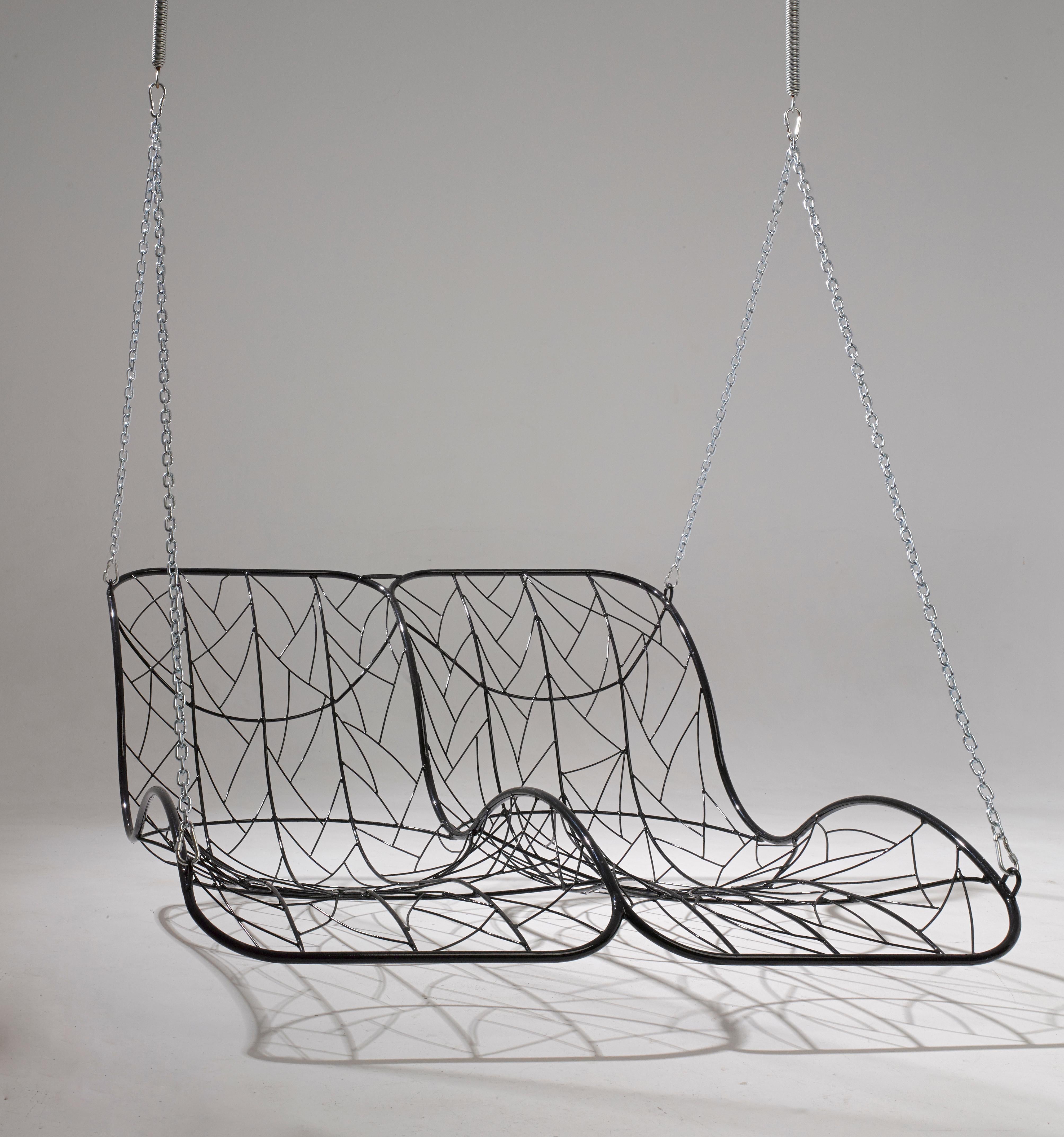 double hanging swing chair