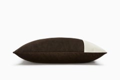 Doppio rettangolo, velluto bianco e nero