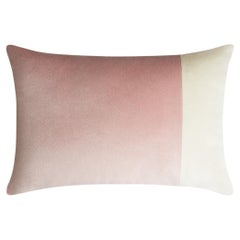 Double Rectangle Pink Velvet Pink and White