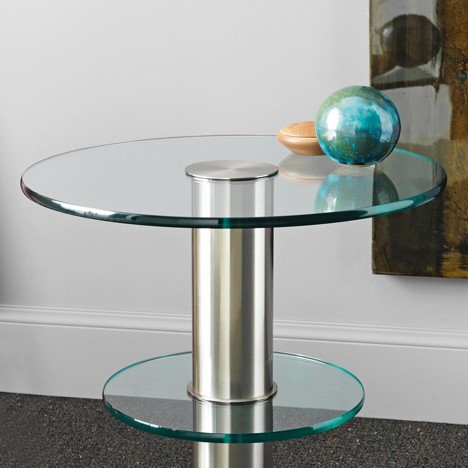 Contemporary Double Rings Side Table For Sale