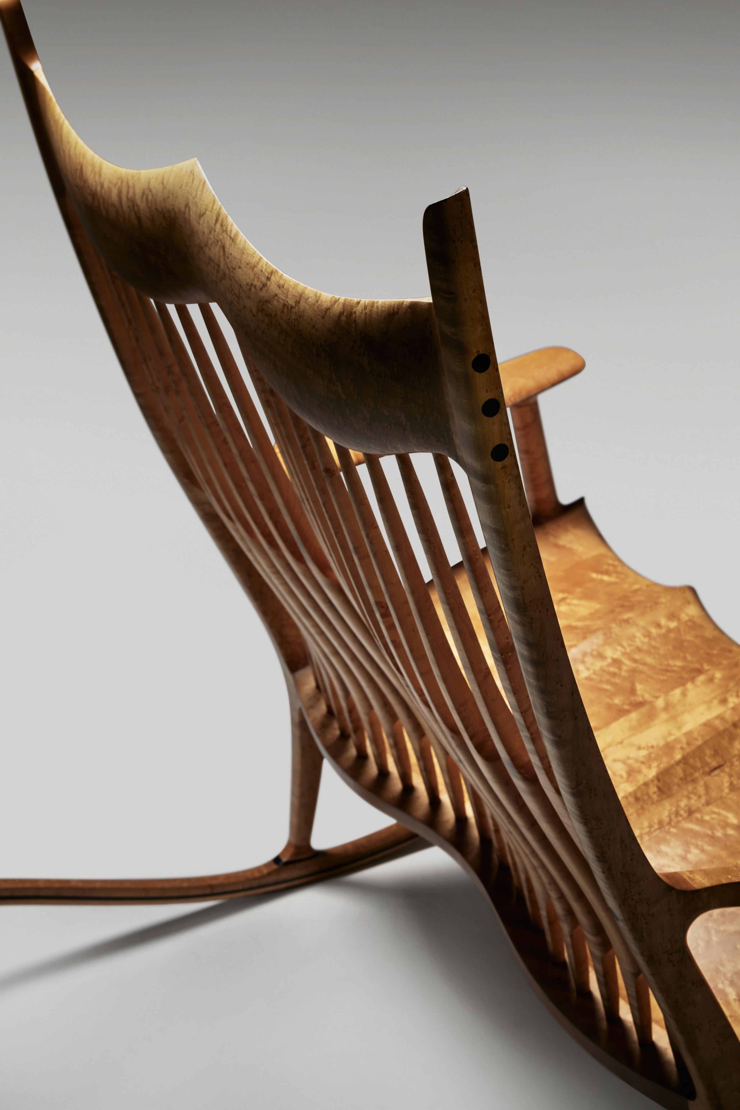 Late 20th Century Double Rocking Chair by Sam Maloof For Sale