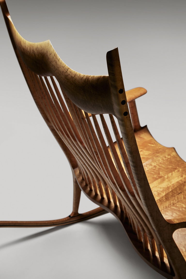 Double Rocking Chair by Sam Maloof For Sale at 1stDibs