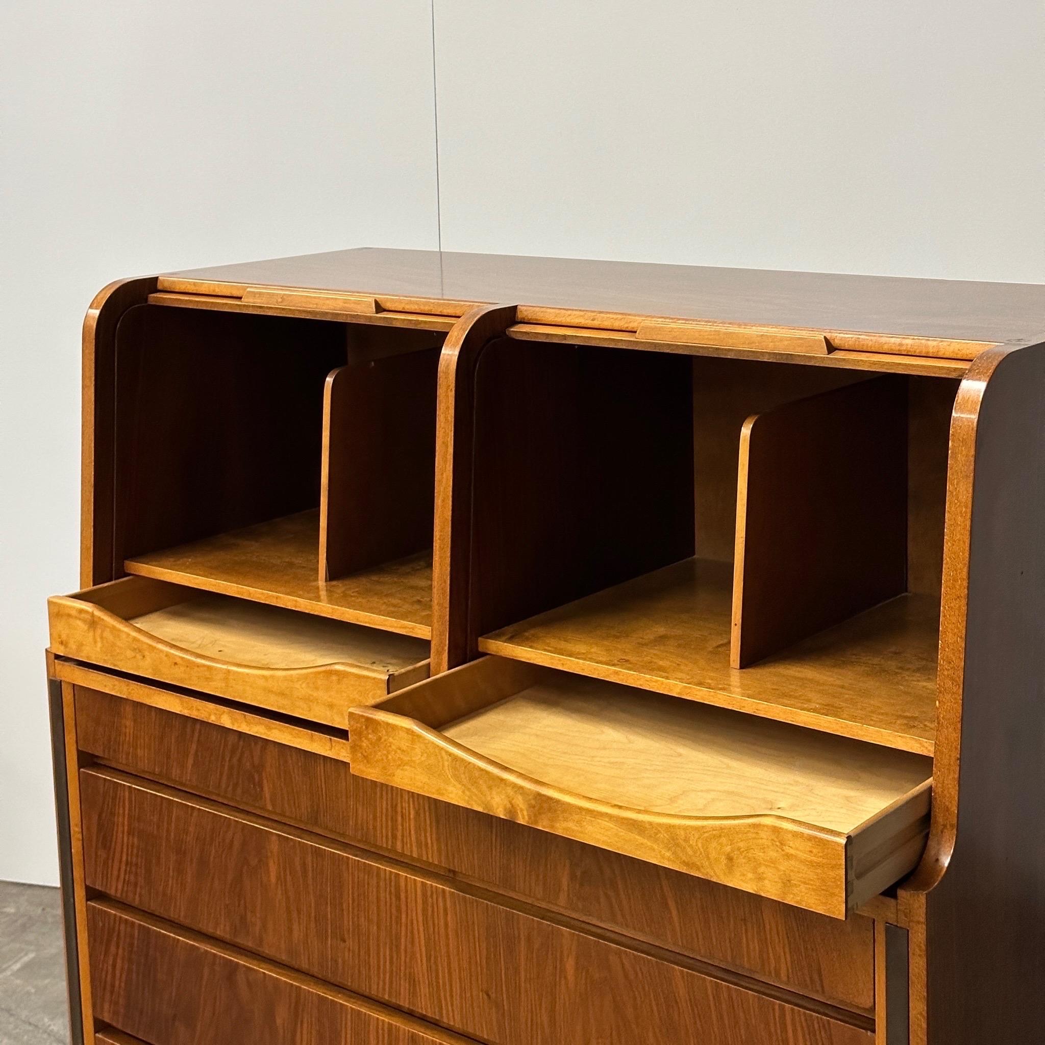 Double RollTop Dresser by Edmond Spence For Sale at 1stDibs