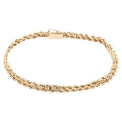 Double Rope Chain Bracelet, 14KT Yellow Gold