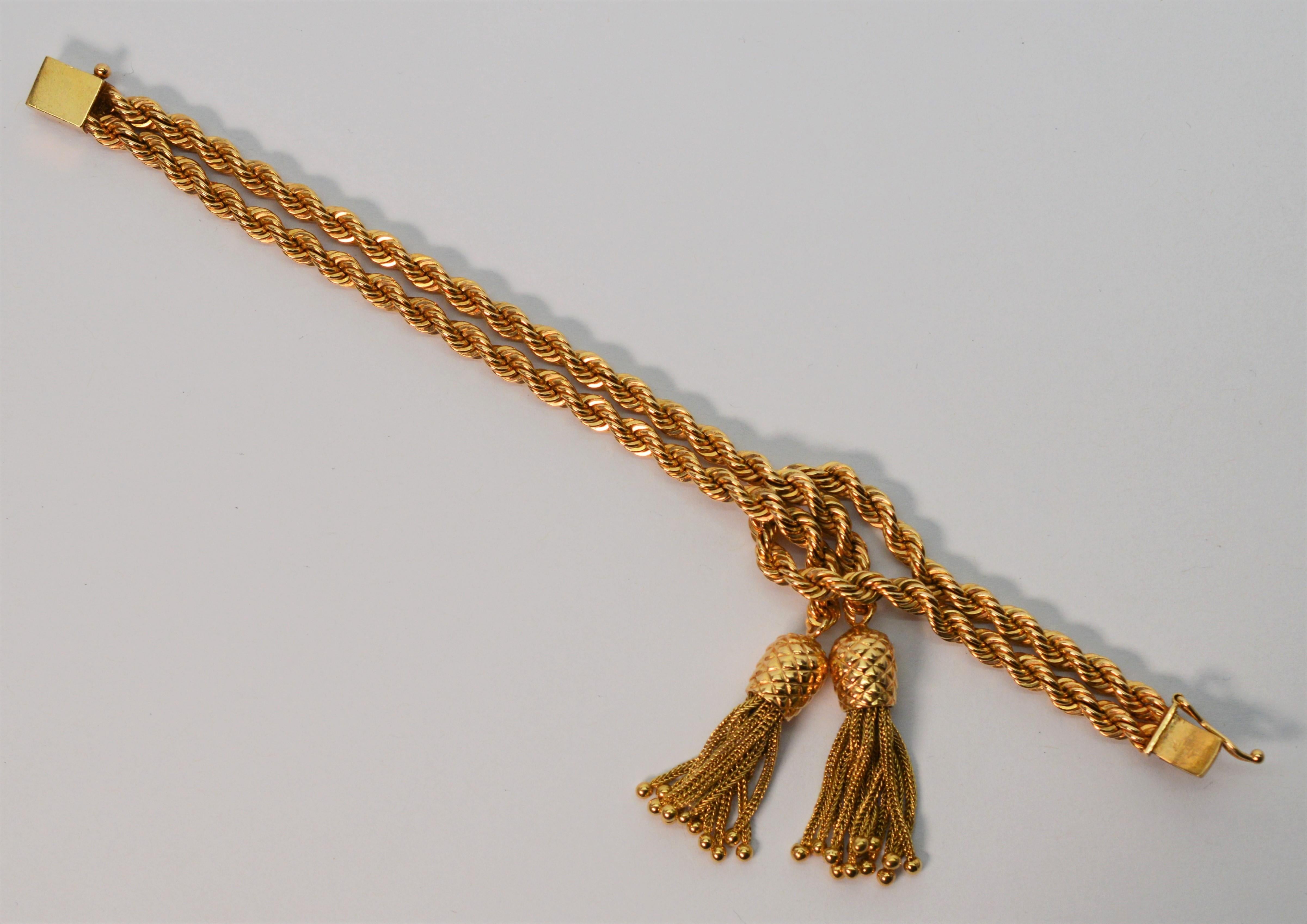 rope bracelet with charm