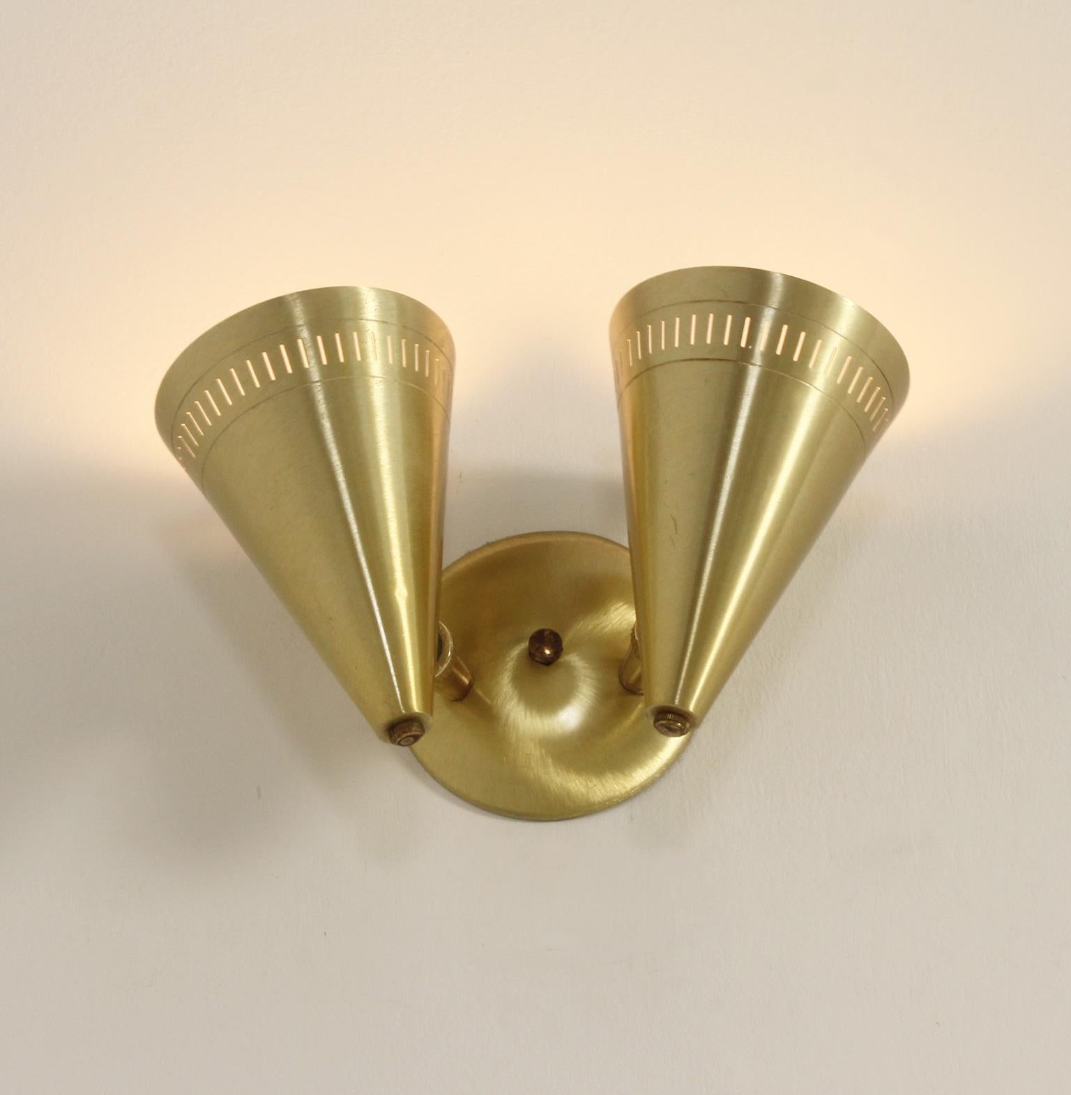 Double Rotary Sconce by Lightcraft of California, 1950's For Sale 3