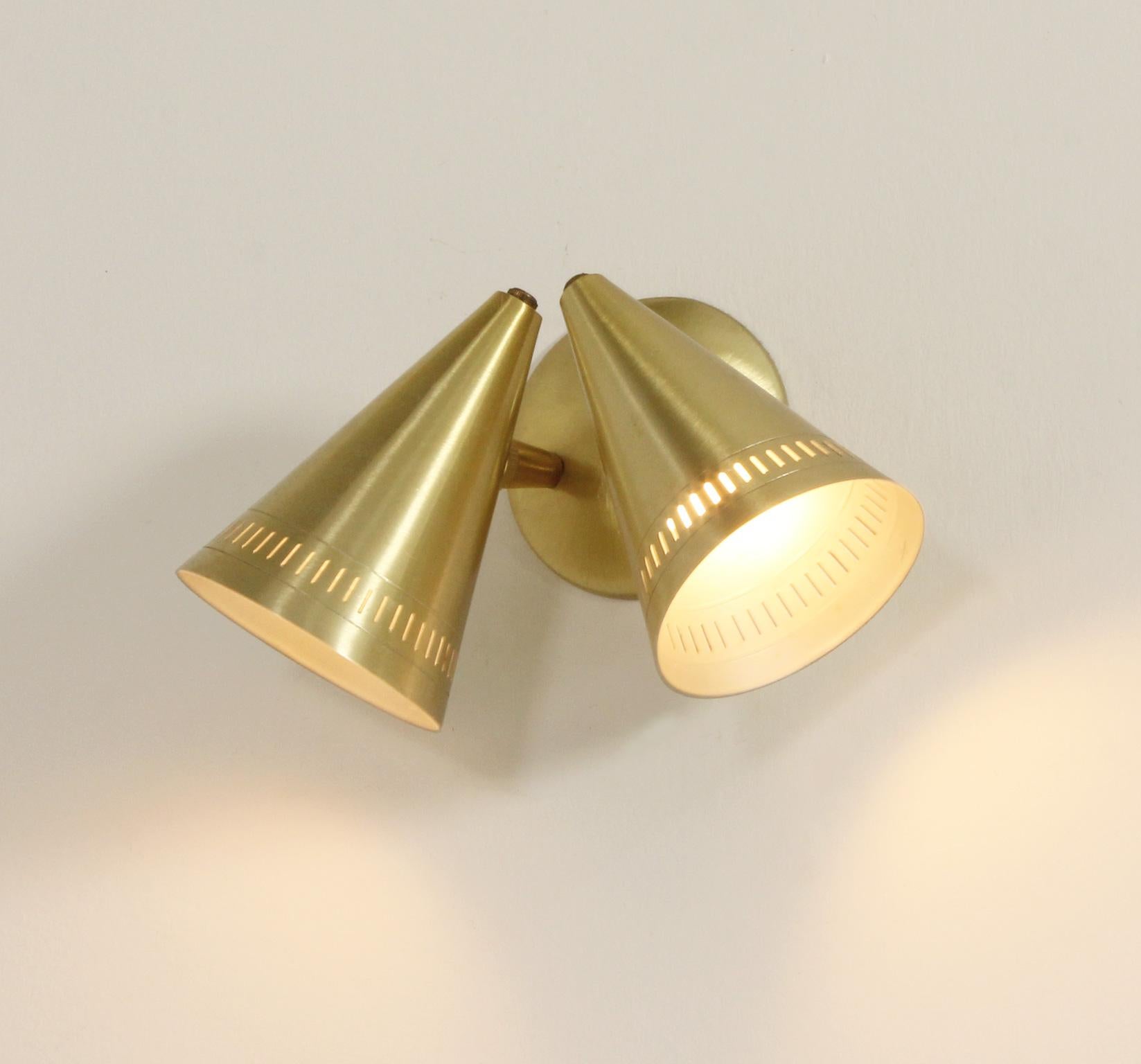 Double Rotary Sconce by Lightcraft of California, 1950's For Sale 4
