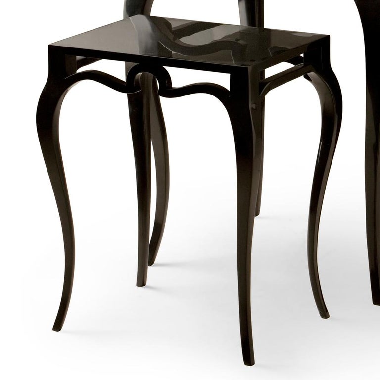 Double Roundly Side Table Set of 2 in Mahogany Wood For Sale at 1stDibs