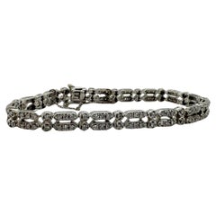 Bracciale tennis con diamanti a doppia fila