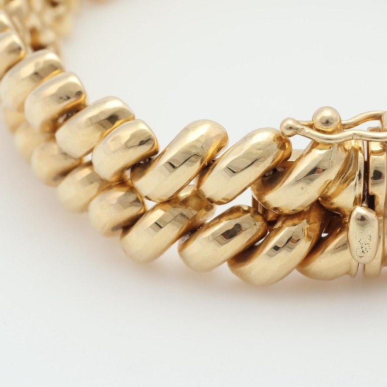 Double San MarCo Link Bracelet For Sale at 1stDibs
