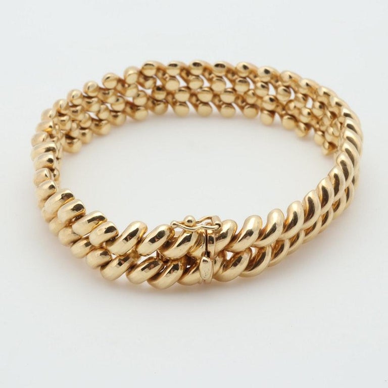Double San MarCo Link Bracelet For Sale at 1stDibs