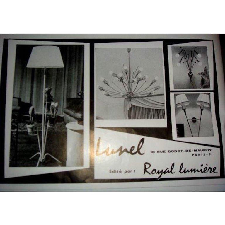 Double Sconces by Lunel for Royal Lumière For Sale 1