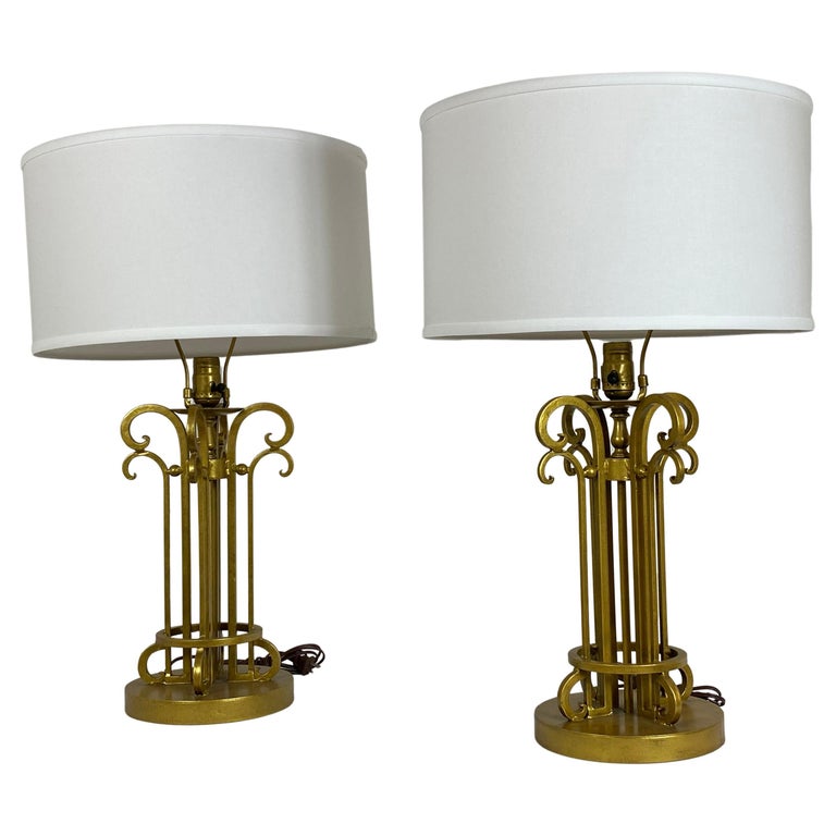 Double Scroll Table Lamp For Sale at 1stDibs