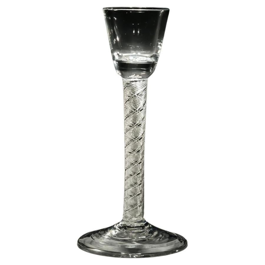 Double Series Air Twist Cordial Glass For Sale