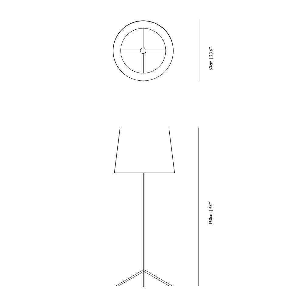 Double Shade Floor Lamp in Black or White by Marcel Wanders for Moooi For Sale 1