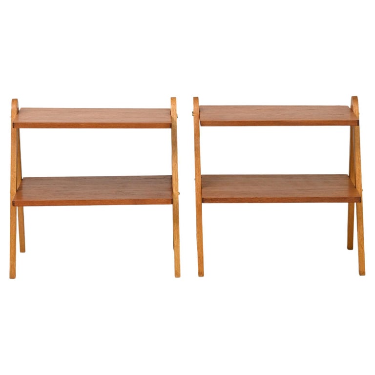 DoubleShelf Bedside Tables / Living Room Tables For Sale at 1stDibs
